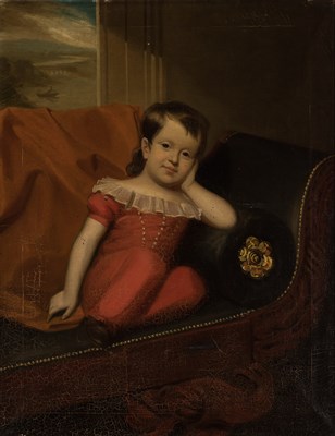 Lot 3 - American School 19th Century Portrait of a Boy...