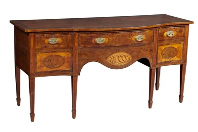 Lot 1116 - George III Mahogany and Satinwood-Inlaid...