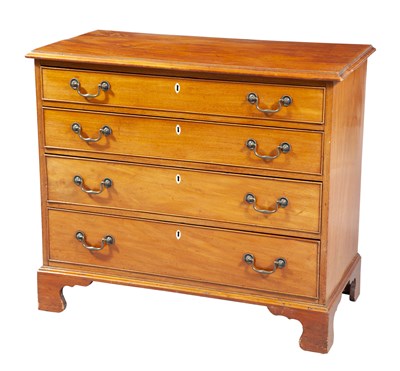 Lot 346 - George III Mahogany Chest of Drawers Height 32...