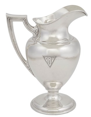 Lot 142 - American Sterling Silver Water Pitcher Graff,...