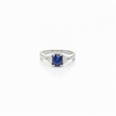 Lot 1438 - Platinum, Sapphire and Diamond Ring, Black Starr & Frost