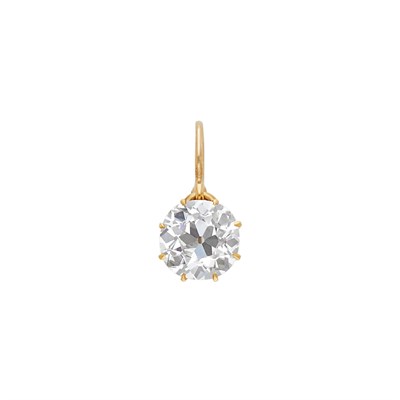 Lot 127 - Single Antique Gold and Diamond Earring