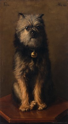 Lot 124 - French School 19th Century Portrait of 'Fan'...