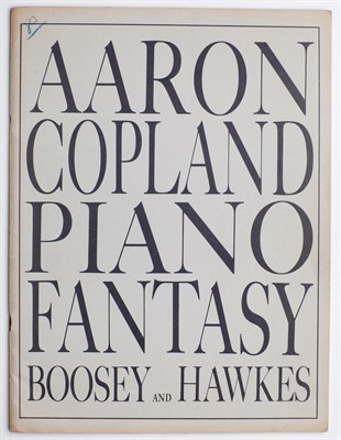 Lot 75 - COPELAND, AARON Five signed items including a...