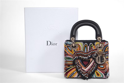 Lot 880 - Christian Dior Limited Edition MINI Lady Dior Embroidered Bag
