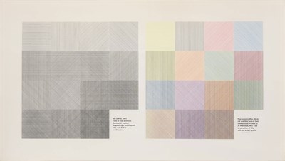Lot 96 - Sol LeWitt (1928-2007) LINES IN FOUR...