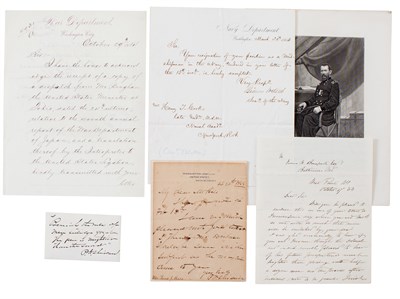Lot 13 - [CIVIL WAR] Group of five signed items from...