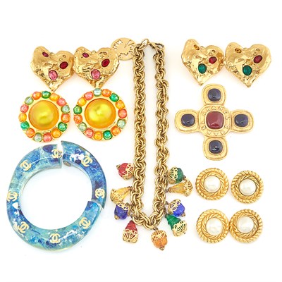 Lot 1826 - Group of Costume Jewelry, Chanel, Yves Saint Laurent