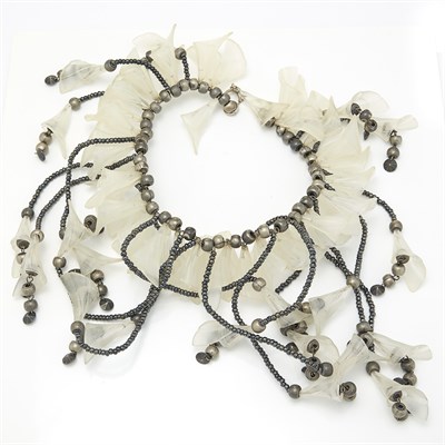 Lot 1829 - Hematite Bead and Rock Crystal Necklace, Sharra Pagano
