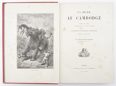 Lot 38 - BOULANGIER, M. EDGAR Un Hiver au Cambodge....