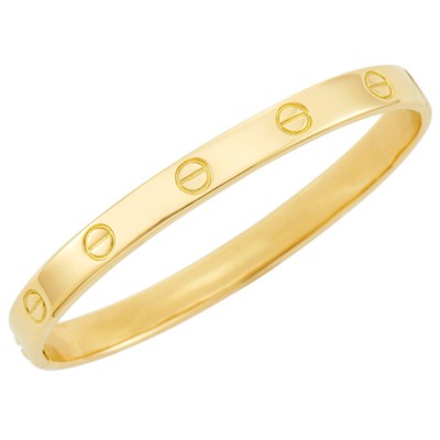 Lot 425 - Gold 'Love' Bangle Bracelet, Aldo Cipullo for Cartier