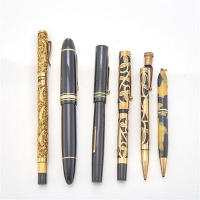 Lot 1765 - Six Pens and Pencils