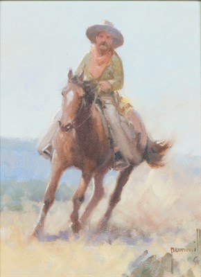 Lot 34 - Robert Pummill American, b. 1936 Rider on a...