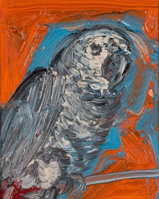 Lot 102 - Hunt Slonem American, b. 1951 Gray Parrot,...
