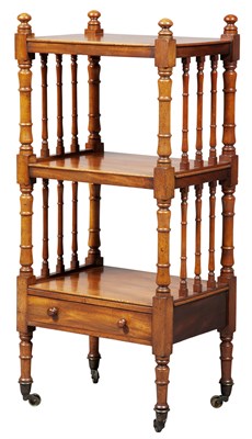 Lot 174 - Victorian Mahogany Three-Tier Étagère Height...
