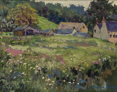 Lot 24 - Graydon Foulger American, b. 1942 Owlpen Manor,...