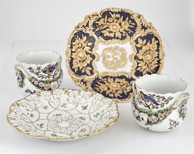 Lot 62 - Two Meissen Porcelain Chargers Diameter of...