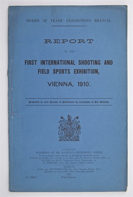 Lot 301 - [SPORTING EXHIBITION] Report on the First...