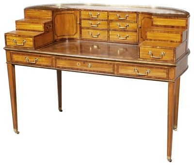 Lot 199 - George III Style Inlaid Satinwood Carlton...