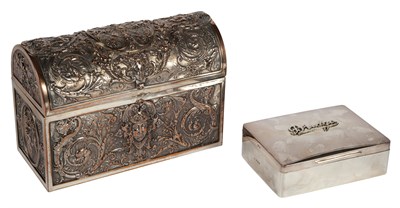 Lot 154 - Edward VII Sterling Silver Card Box William...