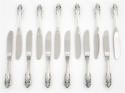 Lot 186 - Set of Twelve Wallace Sterling Silver Butter...