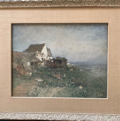 Lot 8 - Robert Russ Austrian, 1847-1922 Farmhouse...