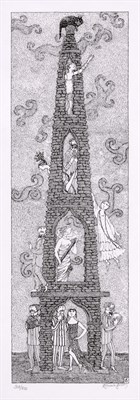 Lot 171 - GOREY, EDWARD [Signals Print 8. Cat on Tower]....