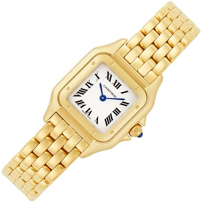 Lot 8 - Gold 'Panthère' Wristwatch, Cartier