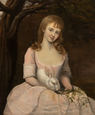 Lot 35 - Attributed to Johann Zoffany A Girl with her...