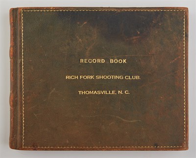 Lot 154 - [HUNTING - GAME BOOK] Record Book. Rich Fork...