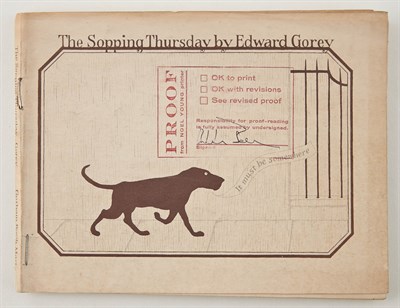 Lot 88 - GOREY, EDWARD The Sopping Thursday. New York:...