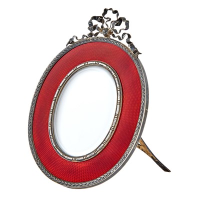 Lot 1 - Fabergé Silver-Gilt and Guilloché Enamel...