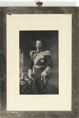 Lot 142 - KING GEORGE V Signed photograph in Tiffany &...