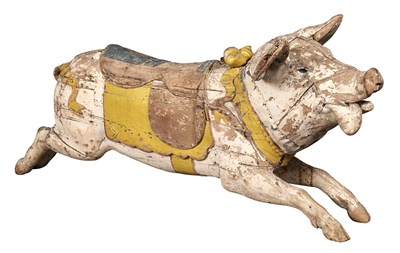 Lot 317 - Carved and Painted Wood Carousel Figure of a...