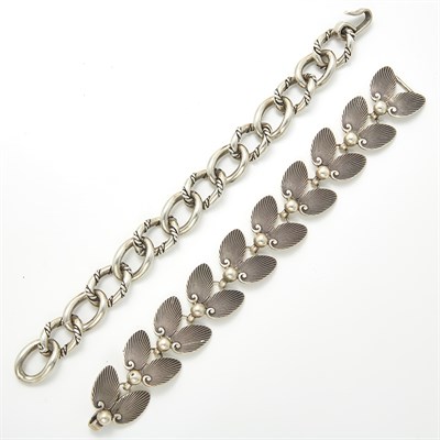 Lot 1166 - Silver Bracelet, Georg Jensen, and Silver Bracelet