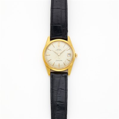 Lot 1736 - Gold 'Seamaster' Wristwatch, Omega