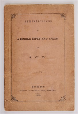 Lot 180 - J. W. W. [=WRAY, J. W.] Reminiscences of a...