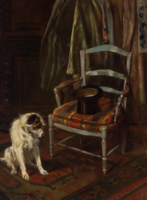 Lot 35 - Auguste Vimar French, 1851-1916 Waiting for...