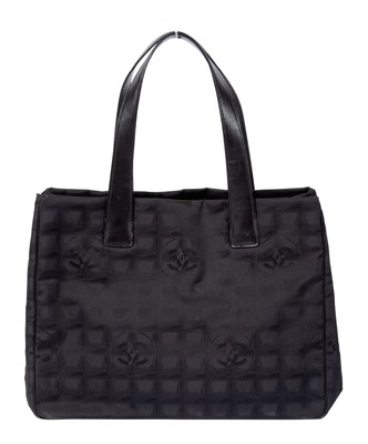 Lot 456 - Chanel Black Fabric Tote