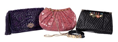 Lot 538 - Judith Leiber Assorted Clutches and Belt