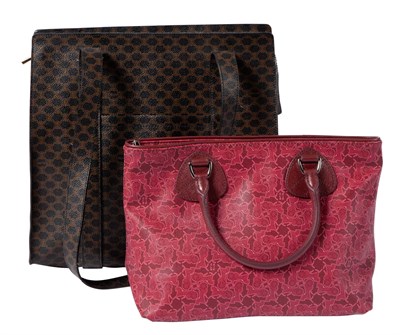 Lot 439 - Two Celine Printed Canvas Handbags