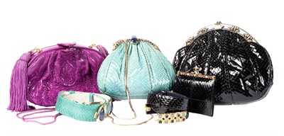 Lot 534 - Judith Leiber Assorted Clutches and Belts