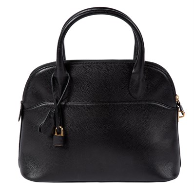 Lot 570 - Morabito Black Leather Top Handle Bag