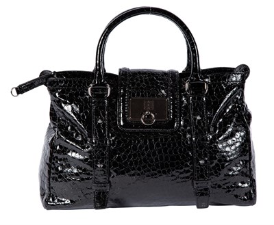 Lot 520 - Givenchy Black Alligator Embossed Leather Top Handle