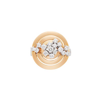 Lot 390 - Two-Color Gold and Diamond Ring, Damiani