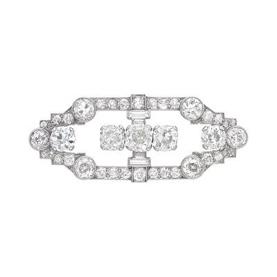 Lot 166 - Platinum and Diamond Brooch, Raymond Yard