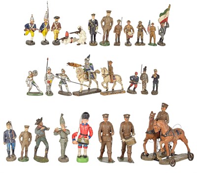 Lot 6 - Toy Soldiers Composition and Plastic Exciting...