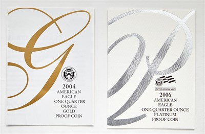 Lot 64 - United States Gold and Platinum Proofs Lot of...