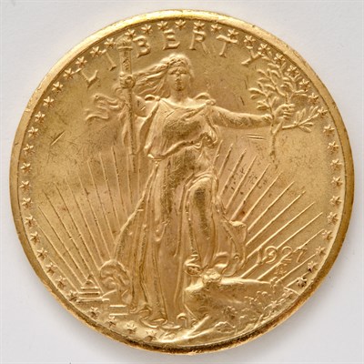 Lot 55 - United States Two $20 St Gaudens Two Saints...