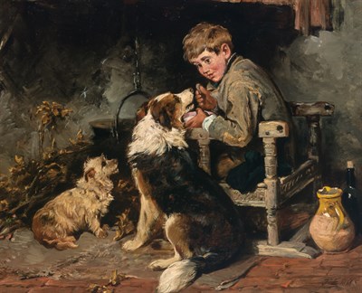 Lot 34 - John Emms British, 1843-1912 A Highland...